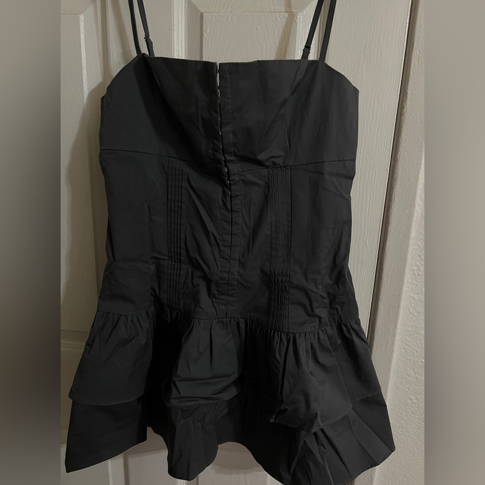 Elegant dark gray Strapless Dress